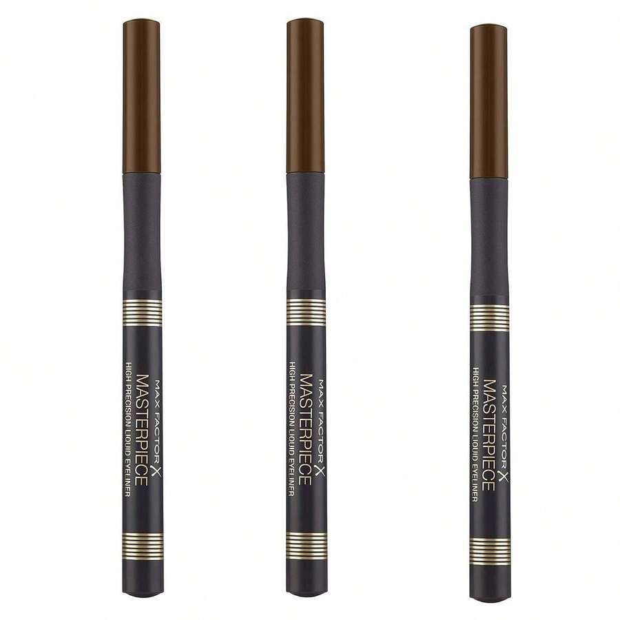 3 Pcs Max Factor Masterpiece High Precision Liquid Eyeliner - Chocolate 10 - 棕色 - 查看 1