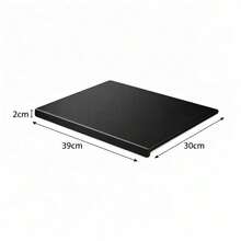 Large Black Acrylic Cutting Board Non Slip Chopping Board Kitchen Prep 39x30cm - Default - View 1