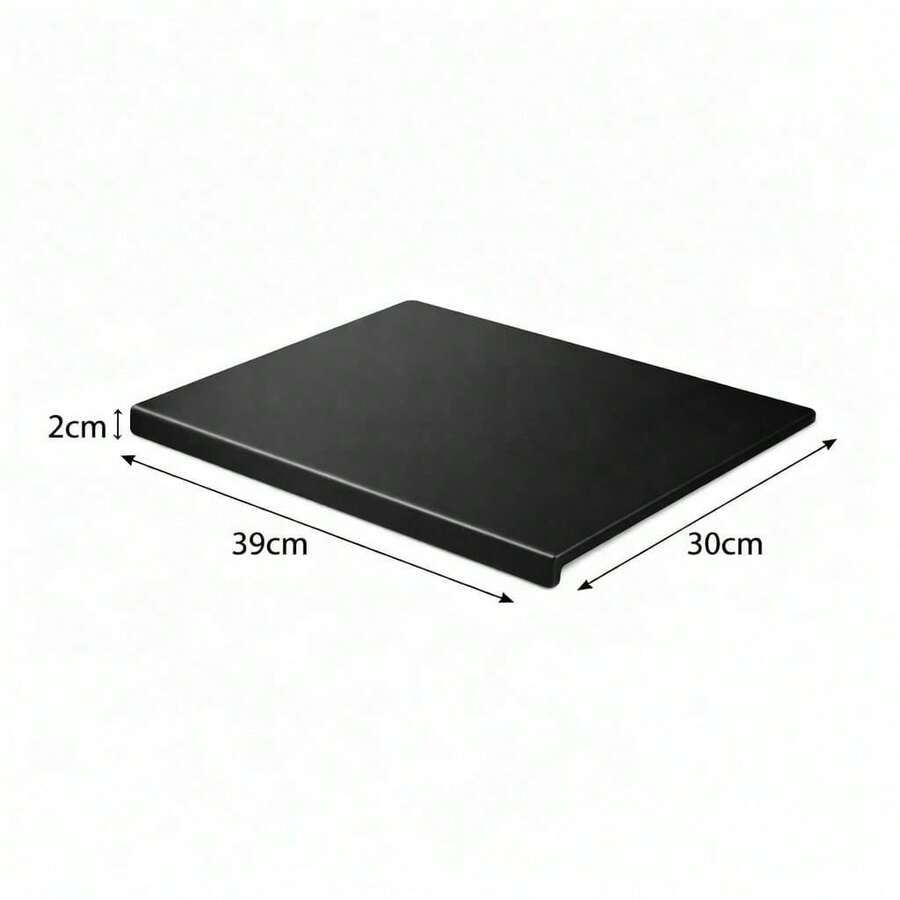 Large Black Acrylic Cutting Board Non Slip Chopping Board Kitchen Prep 39x30cm - Default - View 1