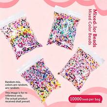 10,000pcs/Pack Mixed Color 2.6mm Small Beads, High Quality Fuse Beads Handmade Craft Supplies, Loose Beads For DIY Mosaic Puzzle, Non-Fading - [Approximately 10,000 Capsules] Mixed Colors Per Pack / Random Color - View 7