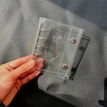 1件裝可攜式透明活頁夾 A5/A6/A7/A8/M5尺寸 貼紙筆記本 計劃本 相片收納袋 剪貼簿 預算規劃本 便條本 辦公用品 學生用品 - 多款 - 查看 23