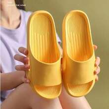Non-Slip Bathroom Design Unisex House Slippers, Suitable For Bathing And Foot Washing. Made Of EVA Material, Soft And Comfortable, Quick-Drying, Also Suitable For Summer Wear. Simple Cut With Soft Fabric Ensures Comfortable Fit And Flexible Texture. Textured Outsole Provides Anti-Slip Traction. - A - View 19