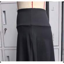 [Christmas Gift] Women's 2-In-1 Look Sporty Skort Long Skirt |   High-Waist Asymmetrical Double-Layer Hem With Side Phone Pocket |   Four-Way Stretch, Cloud-Like Softness, Breathable, Suitable For Yoga, Dance, Fitness, Dating, Elegant Dresses, Christmas Gift - màu đen - Xem 4