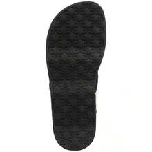 Sam Edelman Women's Lila Flip Flop Thong Sandals |  | Women Flip-Flops - Linen/Black Faux Raffia - View 5
