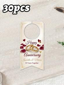 10pcs/30pcs/50pcs Custom Water BOTTLE TAGS For Wedding Reception (Small Size) Personalized With Names And Event Date Tag . Will Fit Most Small Cap Bottles Water Bottle Labels Suitable For Weddings, Parties, Birthdays, Baptisms, And Other Events - Multicolor - View 23