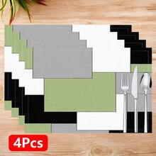 1 pièce/4 pièces/6 pièces/8 pièces, Décoration d'intérieur, Nappes de table en lin imprimées de motifs de style, Convient pour la table à manger, Décoration toutes saisons pour le printemps, l'été, l'automne, l'hiver, Nappes de table de style moderne lavables, Décoration de pièce, Nappes de table, Sous-verres, Nappes de table de cuisine et de salle à manger, Décoration de fête intérieure et extérieure, Décoration d'intérieur, Cadeau idéal - Multicolore - Voir 15