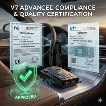 STOP TICKETS 2026 Car Radar Detector, 360 ° High-Sensitivity Speed Alert, Professional Signal Monitor 2OAM - Ultra - View 7