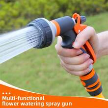 2/1pcs High Pressure Car Wash Water Gun, 4 Adjustable Spray Modes, Leak-Proof Design, Durable & Universal, With 4-Point Water Connector, Suitable For Car Washing, Watering Flowers, Floor Cleaning, Multi-Functional Home Cleaning Tool - Sets - View 12