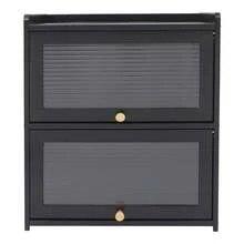 Storage Cabinet Countertop Storage Cabinet Modern Storage Cabinet 42*25*50cm - Black - View 11