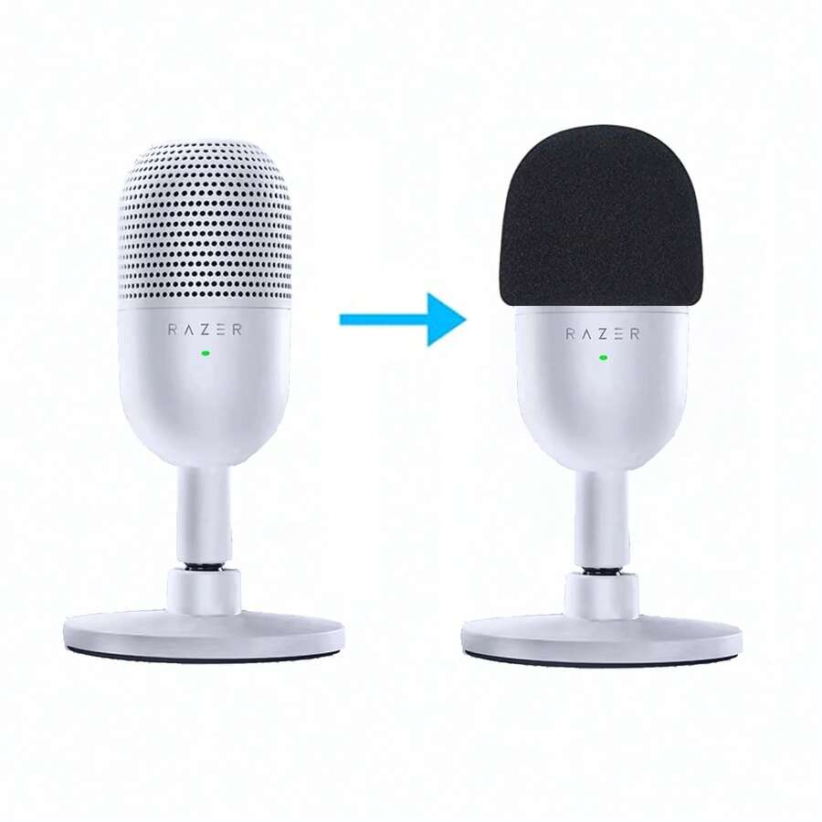 Seiren V3 Mini Professional Microphone Foam Windscreen - For Seiren V3 Mini USB Streaming Microphone, Maximizes Reduction Of Plosive Sounds - one-size - View 1