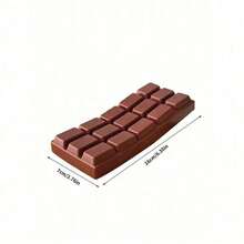 2/1pc Slow Rebound Chocolate-Shaped Squeeze Toy - A Realistic Food-Themed Sensory Stress Reliever For Adults. Made Of Thermoplastic Rubber, This Cute Chocolate Figurine Is Perfect For Collection. It Can Serve As Birthday Party Favors - Multicolor - View 4