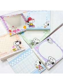 SNOOPY 200pcs/Set  Series Cute & Thick Memo Pad, Student Account Book, Memo Notes, New Year/Valentine's Day/Easter Gift [Random Style] - Multicolor - View 2