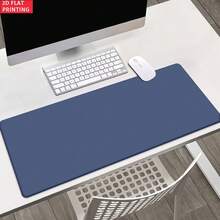 2D Flat Design (1-Pack) – Solid Blue Desk Mat – Suitable For Office Desks, Gaming, And Office Decor – Non-Slip Rubber Base – XXL Computer Mouse Pad – Multifunctional Office Mouse Pad – Large Mouse Pad - Mouse Pad - View 3