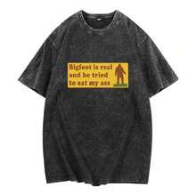 Funny Meme T-Shirt, Bigfoot T-Shirt Is Real GGH9 R1BC - White - View 5