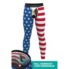 Shinesty The Mascot | American Flag Ball Hammock® Long Johns - Multicolor - View 2