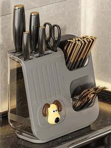 Multifunctional Kitchen Chopstick Knife Holder Storage Box, High-End New Countertop Cutlery Draining Organizer - Multicolor - View 9