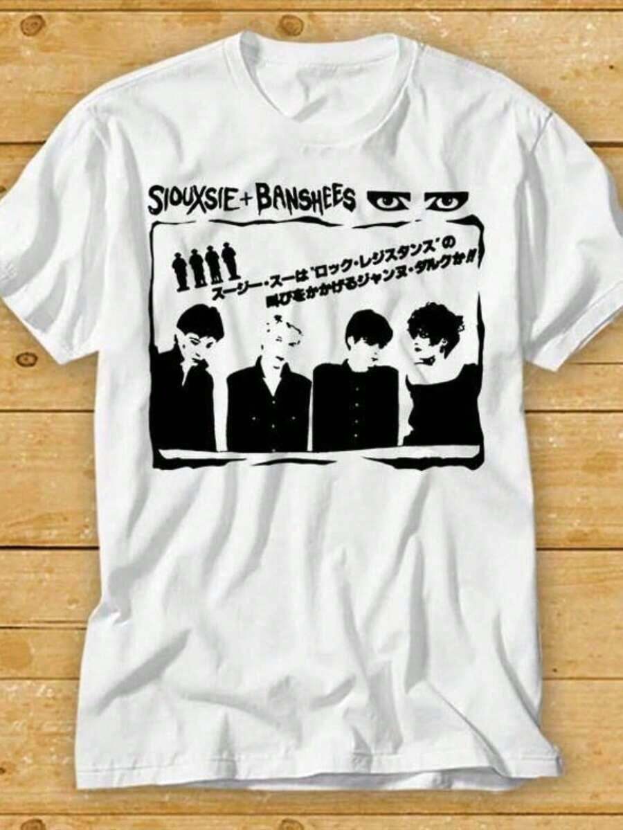 1 Vintage T-Shirt Inspired By Rock 'N' Roll Never Dies, Retro Boho Style, For Music Band, 180g, 100% Cotton. - 白色 3 - 查看 1