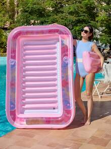 4-In-1 Inflatable Sun Lounger - Sunbathing Pool, Floating Pool Bed, Leisure Floating Toy, Water-Filled Sun Bed Mat, Adult Inflatable - Inflatable Flotation Device - View 6