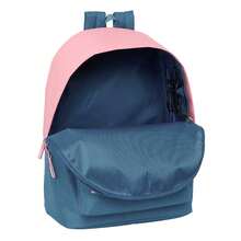 | Double School Backpacks El Pulpo For Laptop And Tablet, Padded Anti-Theft Rear Compartment, Double Zipper Pull On Main Zipper, Front Zipper Pocket, Top Handle, Navy - Opsi 16 - View 5