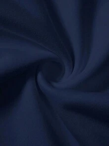 Pantalón de chándal de pierna ancha y cintura baja de unicolor de punto para mujer - azul real - Ver 10
