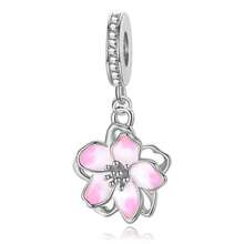 Mặt dây chuyền hình nơ và trái tim lấp lánh đính đá Cubic Zirconia, phù hợp với vòng tay charm kiểu Châu Âu, trang sức xếp lớp thanh lịch để đeo hàng ngày, quà tặng sinh nhật, kỷ niệm, ngày Valentine. - Bạc - Xem 3