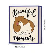 6-Inch Photo Album, Large Capacity 200 Pockets, Velvet Material, Suitable For Family, Wedding, Anniversary, Travel, Graduation, Ideal Gift - 1PC - View 4