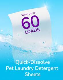 Pet Laundry Detergent Sheets For Dog Bedding And Blankets Pet Odor Remover Washer Sheets For Pet Hair And Pet Laundry - 30 Sheets - View 7
