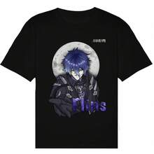 Camiseta sencilla de anime, estampado de dibujos animados a la moda, transpirable y de corte holgado, una prenda casual versátil para el uso diario.camisas de mujer sudaderas para mujer sueter blusa casual mujer verano vestidos de graduación - Negro - Ver 6