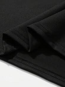 Camiseta de Cuello Redondo para Mujer Talla Grande con Estampado de Cerezas - Lindas cerezas de dibujos animados y estampados llamativos, tela suave y transpirable, corte holgado de cuello redondo informal, adecuada para uso diario, una excelente opción de regalo, artículo con temática de cerezas Blusas Para Mujer Casual - Negro - Ver 6