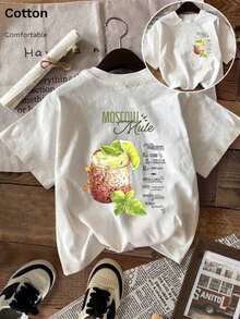 1 Piece Of Unisex Casual Fashion T-Shirt, 100% Cotton, Short Sleeve For Women, Solid Color Round Neck, Soft And Comfortable, In Mint And Coconut Milk Colors, Casual Style, Urban Style, Y2K Style, Suitable For Beach, Graduations And Vacation Occasions; Can Be Used As A Top, Summer Clothes, Spring Clothes, T-Shirt, Gym Clothes, Party Top, Casual Shirt, Versatile, Easy To Match, For Daily Wear, Urban Style, Vacation Clothes, Weekend Clothes. - 白色的 - 查看 7