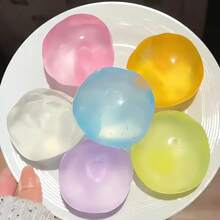 2026Soft Coconut Oil Stress Ball Stress Relief Shapeable Squeeze Sensory Fidget Ball Reusable Non-Rebound Decompression Pinch - Trắng - Xem 3