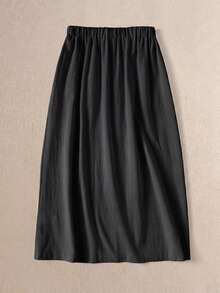 Women's Casual Retro White Skirt, Spring/Summer - Grey - View 9
