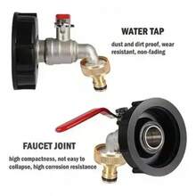 IBC Tank Adapter 1000L Coarse Thread 60mm To 15mm Dark Gold Adapter - 1 - View 3