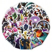 50Pcs Themed Graffiti Stickers Diverse Game Skin Figure Decals, Easy To Paste, For Luggage Phone Case Bike, Cute Collectible Gift For Teen Gamers - Multicolor - View 4