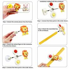 3pcs Animal Shaped Rotating Toys, Upgraded Multi-Functional Design With Suction Cup And Wristband For Car Installation, Strong Suction, Long-Lasting Rotation, Early Sensory Educational Toys, Ideal Birthday Gift For Boys And Girls, For Toddlers - Multicolor - View 11