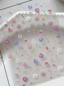 1 Stück limitierte Frühjahrs-Edition Blumen Make-up Aufkleber Set! Mit einer transparenten Basis-Make-up und zarten lila Blumen Aufklebern, mit Perlakzenten um die Augen und Wangen, um einen blühenden Frühlingsgarten Look zu kreieren. Nicht zu kompliziert, der perfekte Hauch von zarten und ätherischen Akzenten für einen romantischen und auffallenden Look, geeignet für Fotoshootings, Partys und den Alltag. - Verschiedenfarbig - Übersicht 4