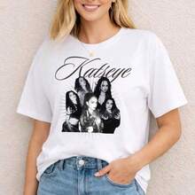 Katseye The Beautiful Chaos Tour Shirt Crewneck Short Sleeve Tops Graphic Tee 2026 Fans Music T-ShirtPlayeras De Mujer Algodon Blusas Frescas Para El Calor Blusas Dama Playeras Mujer Blusa Blanca Playeras Basicas De Mujer Blusas Oversize Para Dama  Y2k Mujer Verano Camisetas De Mujer Algodón Playeras Para Mujer Envio Nacional - Blanco - Ver 8