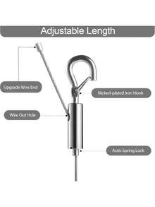 Adjustable Metal Buckle Strap - 100.0/200.0/300.0/400.0/500.0cm Durable Anti-Rust Multipurpose Hanging Cord, Suitable For Curtains, Photo Frames, Outdoor Use, Handicrafts, Professional Design, Metal Buckle - Multicolor - View 5