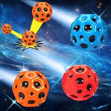 1pc High Elasticity Sensory Toy Ball, Fun Stress Relief Toy, Outdoor Game Ball Suitable For Children, Perfect Gift For Christmas, Halloween, Thanksgiving - Multicolor - View 8