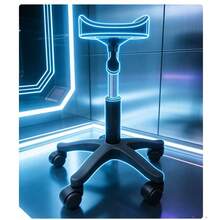 Premium Memory Leather & Sturdy Stainless Steel Build The F7 Pedicure Foot Rest Features A Soft, Skin-Friendly Memory Leather Cushion For Comfortable Leg Support, Paired With A Durable Stainless Steel Frame For Long-Lasting Use. - Black - View 5