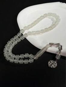 1pc Muslim Luminous Smooth Comfortable Prayer Beads Bracelet, Portable Rosary Accessory - Multicolor - View 4