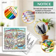 GDTME KAWAI Rabbit - Coloring Book: City Adventure, A Gift For Friends - Coloring Book - View 6