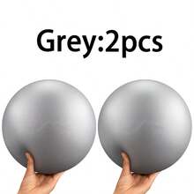 2pcs 25cm/9.84in Anti-Burst Yoga Ball, Indoor Fitness Training Equipment - Mauve Purple - View 9