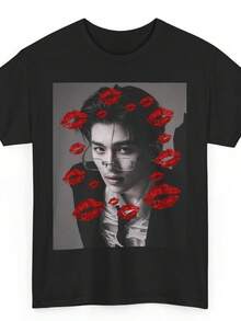 Camiseta de Moda, Camiseta Unisex, Regalo para Amigos, Ropa Casual, Camiseta de Moda camisas de mujer sudaderas para mujer sueter blusa casual mujer verano vestidos de graduación - Negro - Ver 6