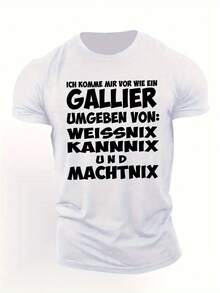 Camiseta de manga corta de verano para hombre Gallier - Blanco - Ver 8