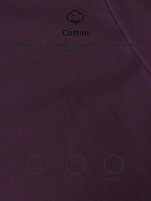 Camiseta de algodón casual de cuello redondo de doble capa con hombros anchos y sin mangas para mujeres, adecuada para uso casual diario, blanco para verano, parte superior de trabajo para verano - Morado - Ver 4