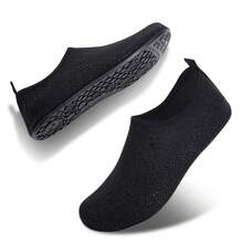 aikwd Unisex Rhinestone Water Shoes, Shiny Non-Slip Diving Socks, Quick-Dry Barefoot Swimming Shoes, Suitable For Beach, Yoga, Pool And Outdoor Activities - Black - View 8