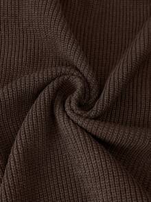 Suéter de punto tipo cárdigan para hombre con diseño de doble cremallera, moda otoño/invierno - Marrón - Ver 10