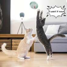 Stretchy Spring Cat Interactive Toy, Rolling Ball Cage Mouse Toy For Indoor Kitten & Cat Play, Pet Entertainment Supplies (Random Color) - View 8