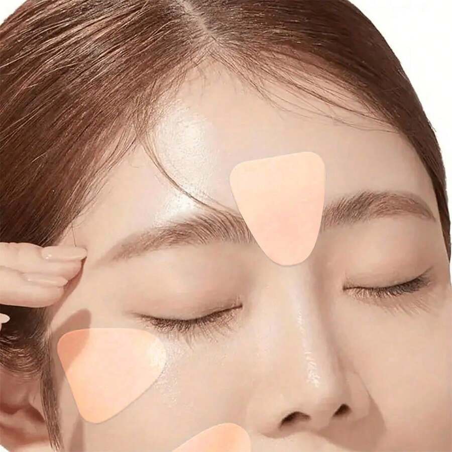 Invisible Silicone Face Lifting Patches - Anti-Allergic Forehead And V-Line Shaping Patches, Youthful Lifting Effect, Smooths Fine Lines, Natural Appearance, Easy To Use - Multicolor - View 1